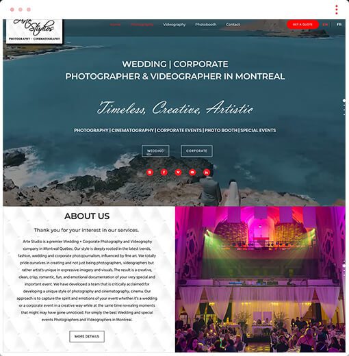 design web montreal agency portfolio arte studio 01
