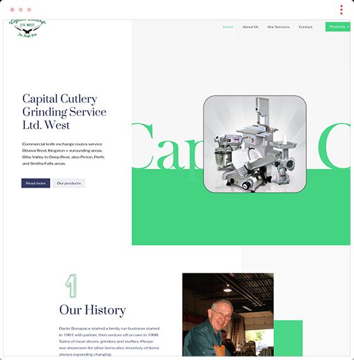 web design and development capital cutlery 01