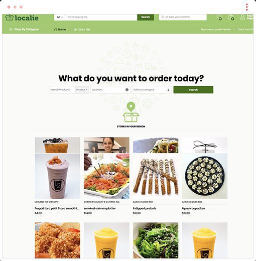 web design and development localie shop 01